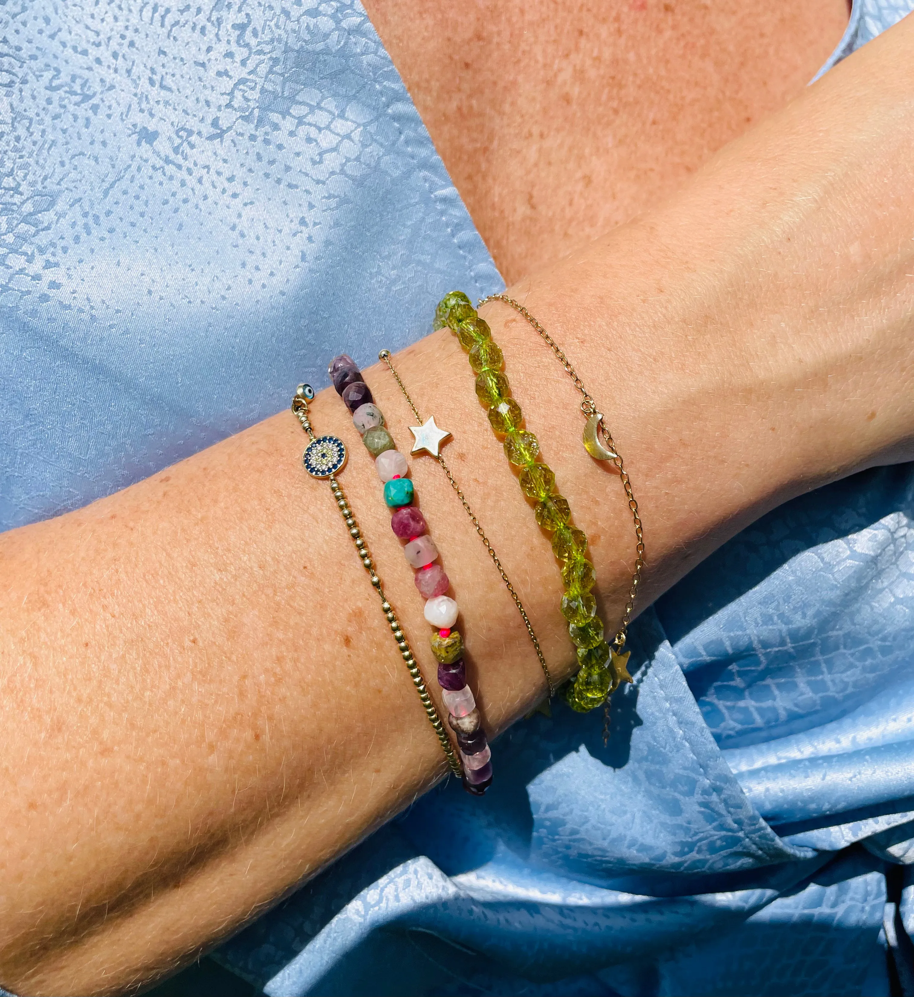 Peridot Beaded Bracelet