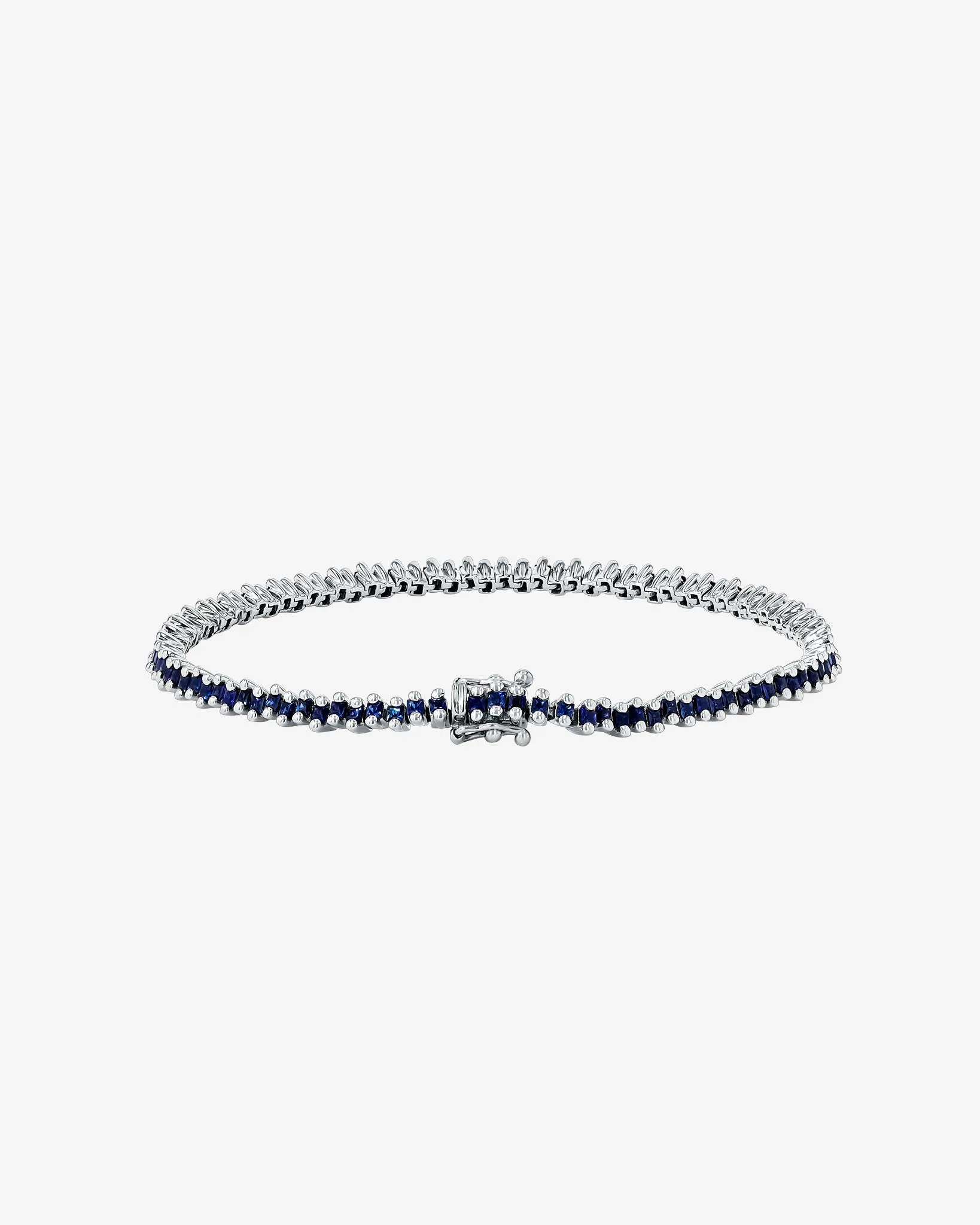 Princess Mini Dark Blue Sapphire Tennis Bracelet