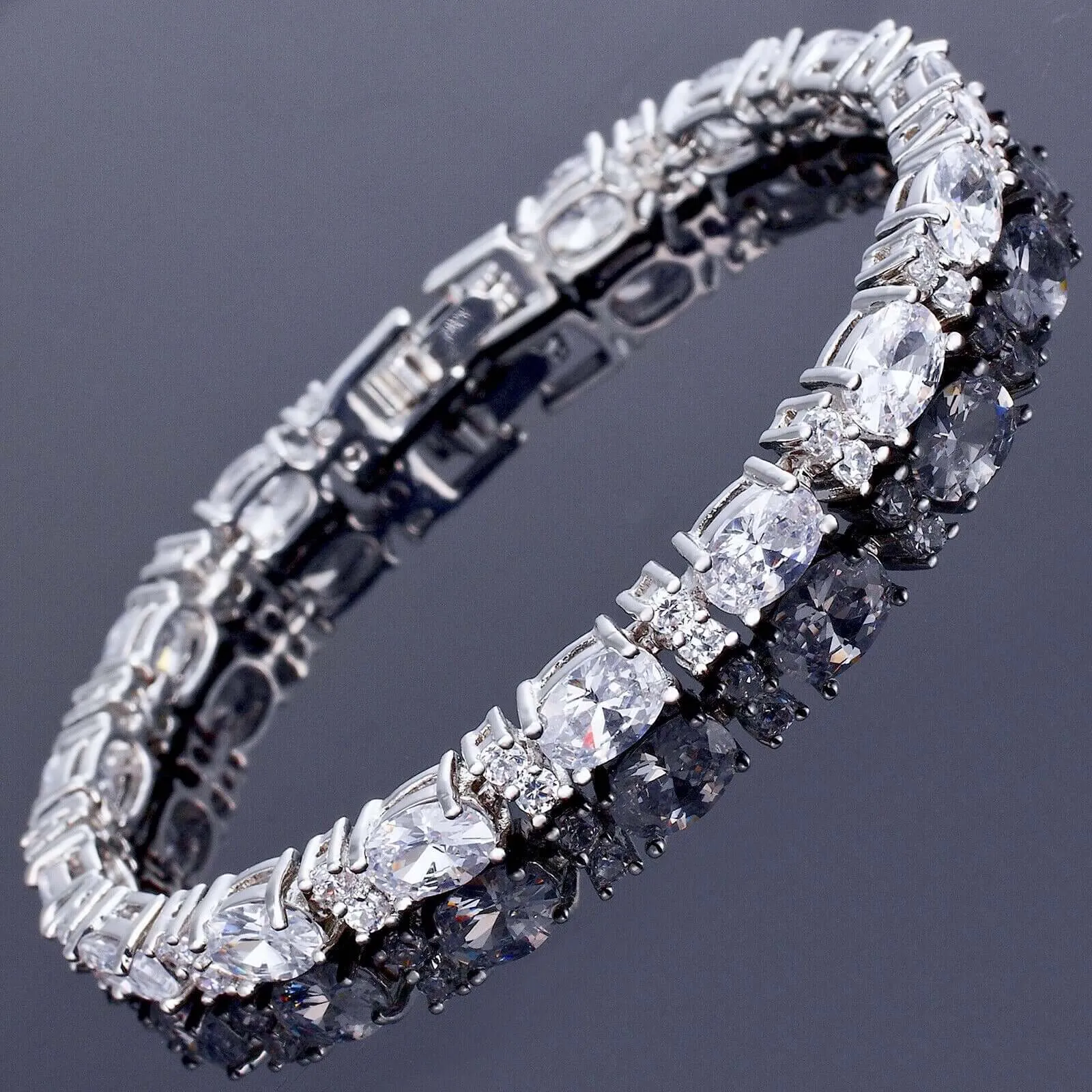 "Adelaide" - Cubic Zirconia Bridal Bracelet