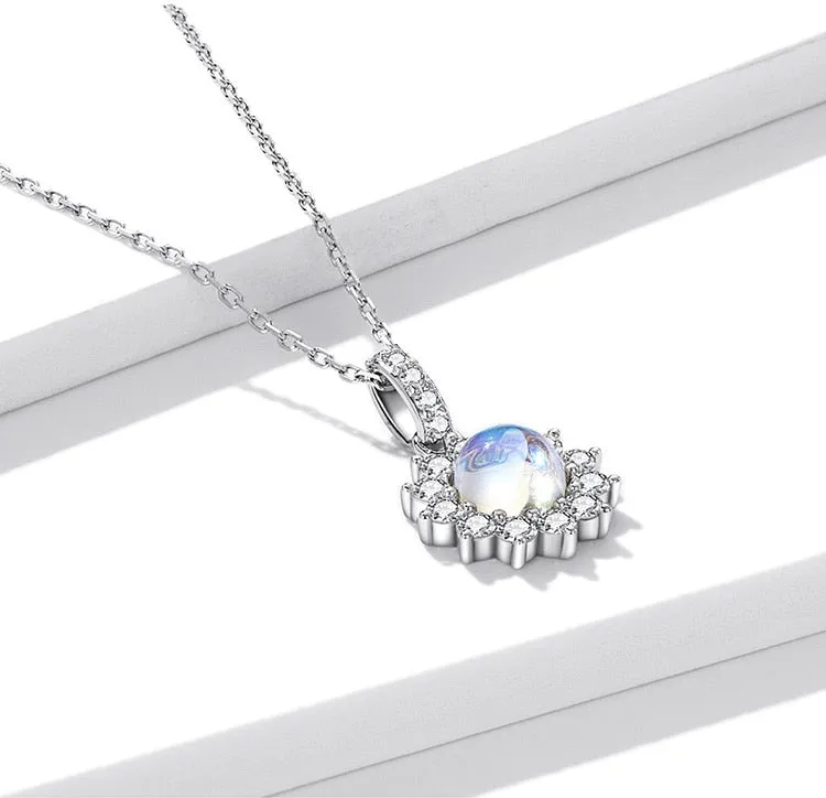 Rainbow Moonstone Sunflower Set (Necklace | Earrings | Ring)