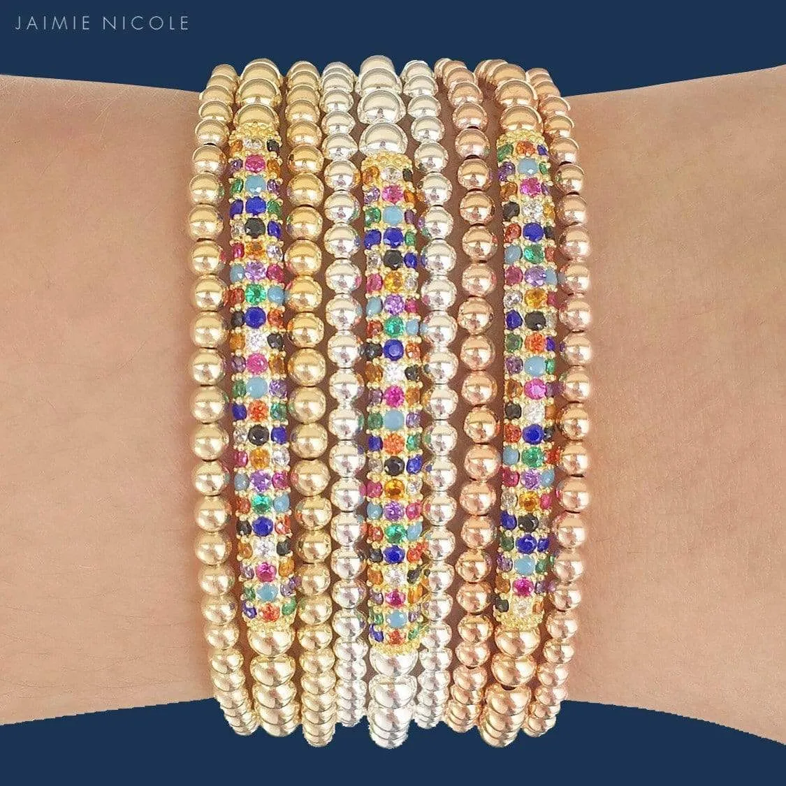 Raise The Bar | Rainbow Charm Bracelet