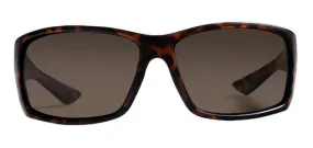 Rheos Unisex Eddies Tortoise Frames Amber Lens Polarized Sunglasses