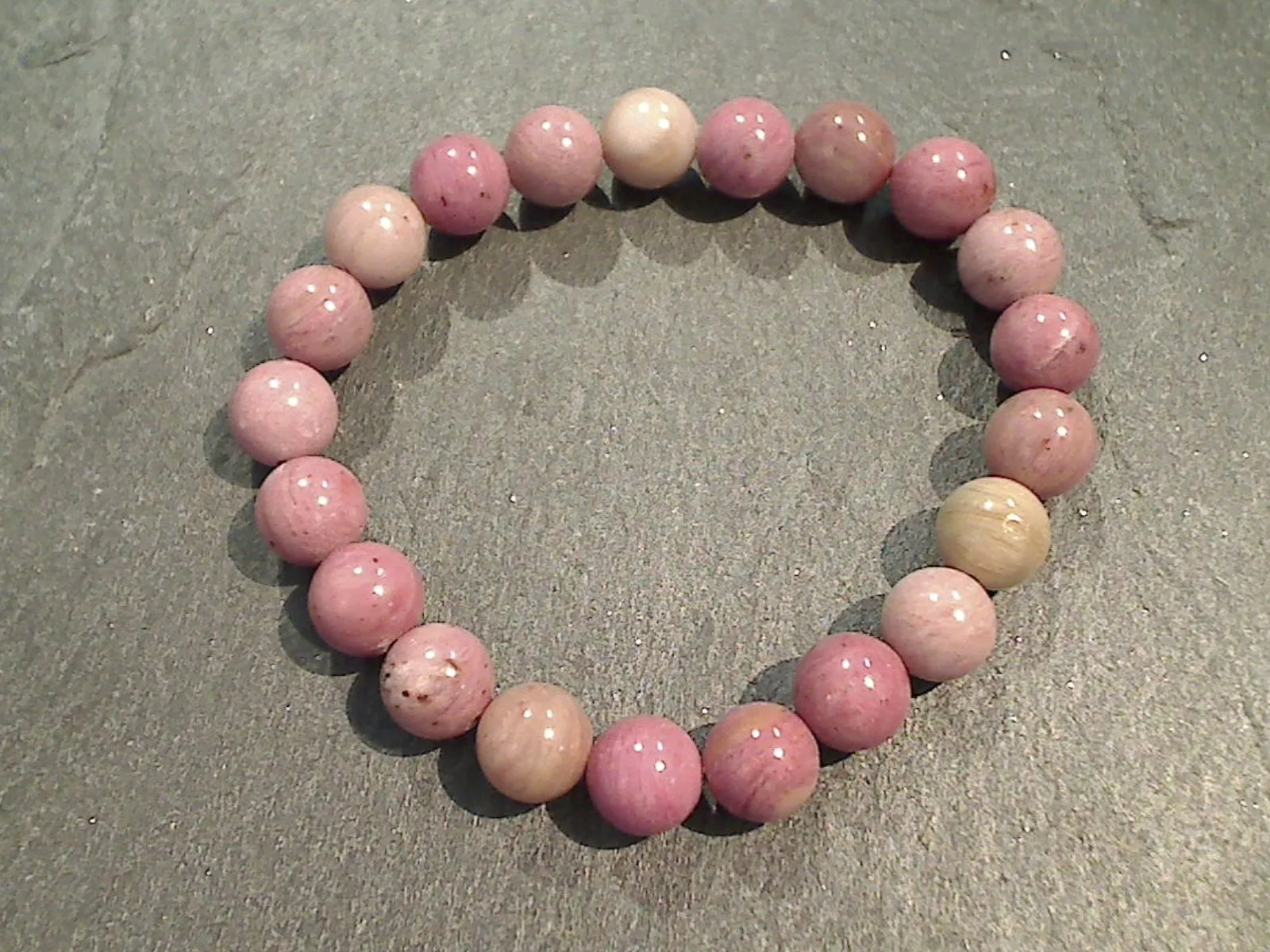 Rhodonite 8mm Stretch Bracelet