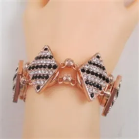 Rose Gold Linked Cuff Bracelet