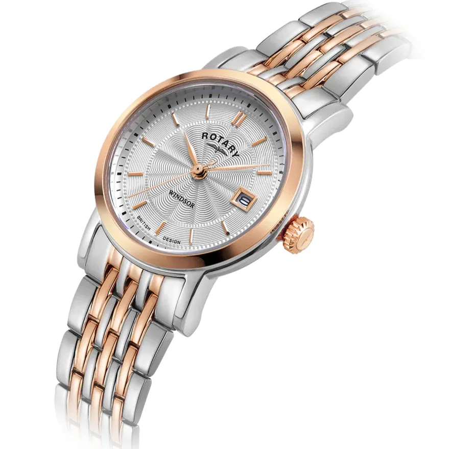 Rotary Windsor Ladies Tow-Tone Watch LB05422/70