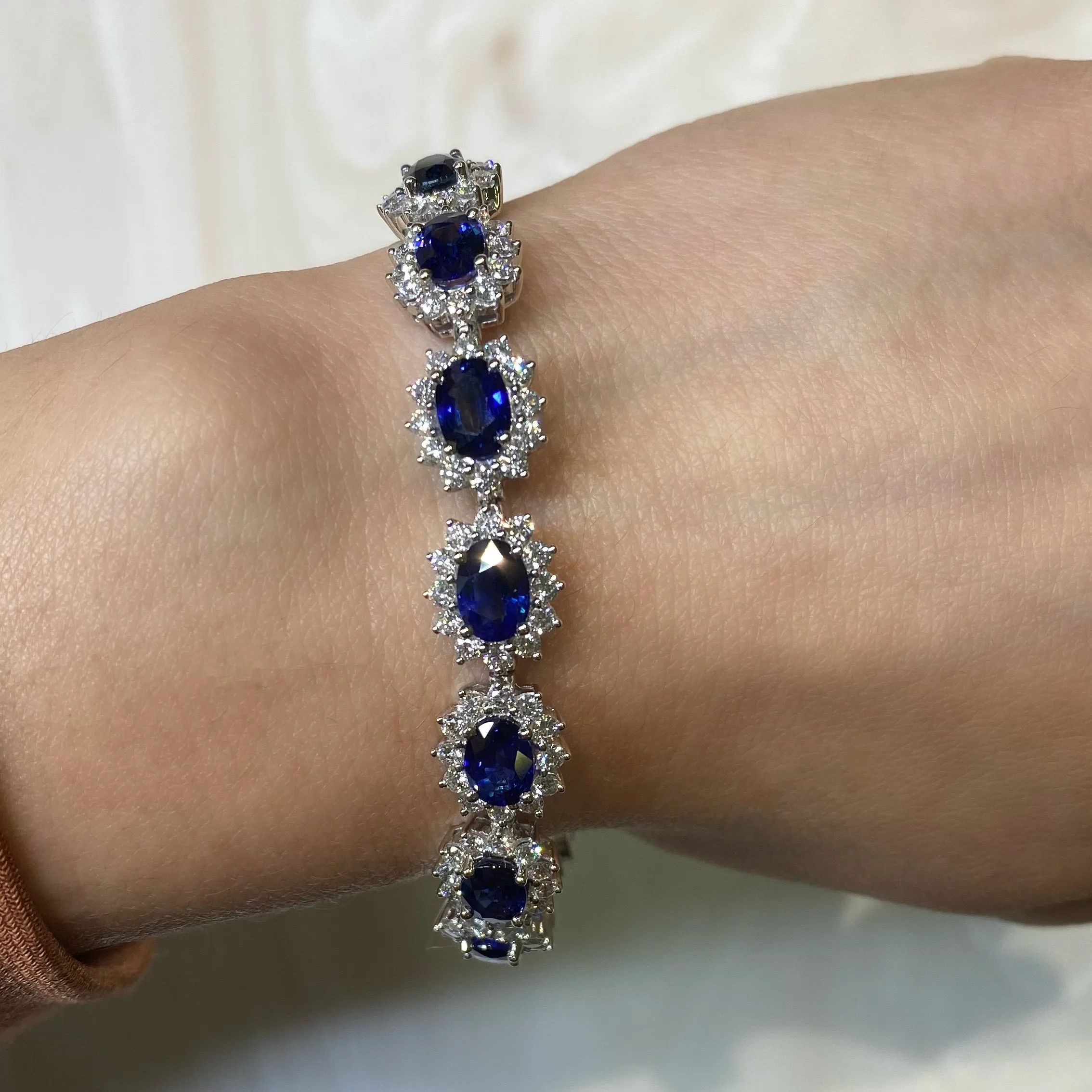 Sapphire & Diamond Wreath Bracelet