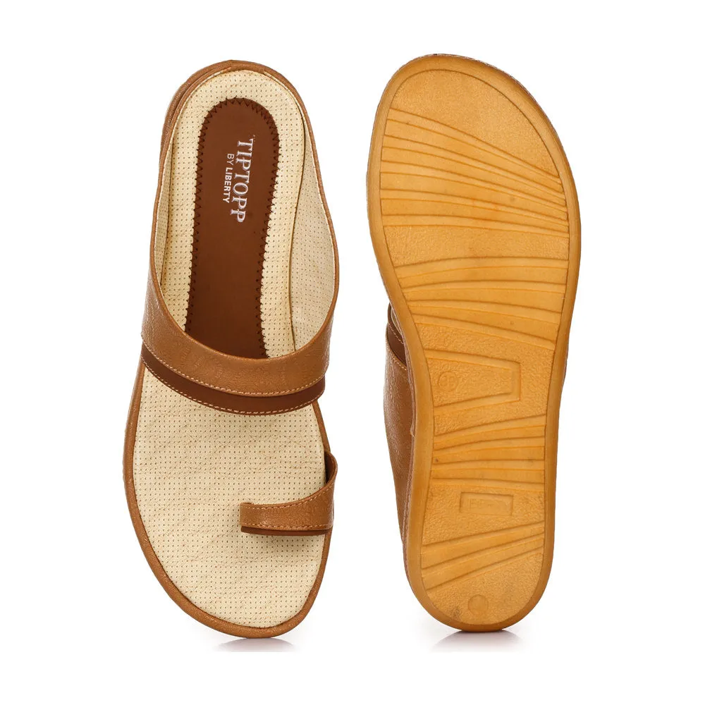 Senorita Casual (Tan) Thong Sandals For Women SHL-29 By Liberty