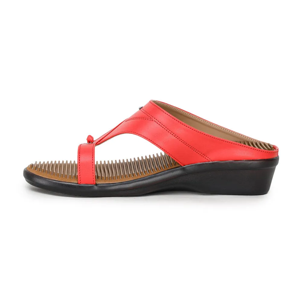 Senorita Fashion (Red) Thong Sandals For Women D1-52 By Liberty