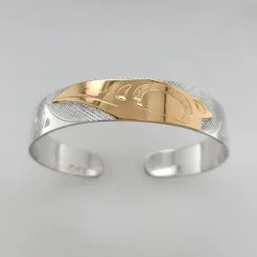 Silver & Gold Raven Bracelet