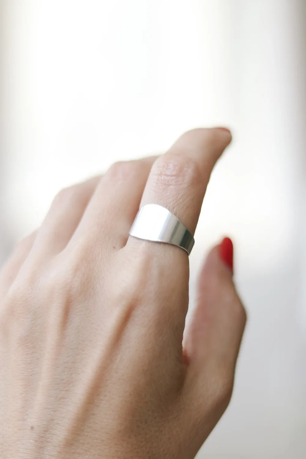 Silver plain ring, adjustable ring, wrapped ring, minimalist jewelry