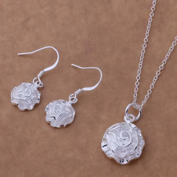 Silver plated Jewelry Sets Earring 288   Necklace