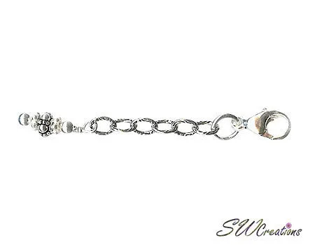 Silvery Cloud Bali Bracelet Jewelry Extender