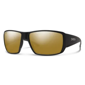 Smith Guide's Choice Matte Black Frame - ChromaPop Glass Polarized Bronze Mirror Lens - Polarized Sunglasses