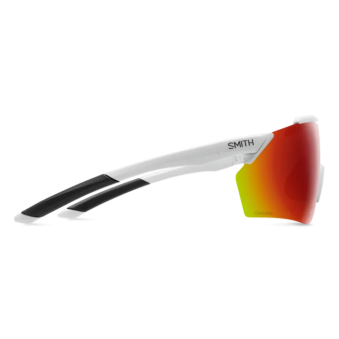 Smith Ruckus Matte White Frame - ChromaPop Red Mirror Lens - Polarized Sunglasses