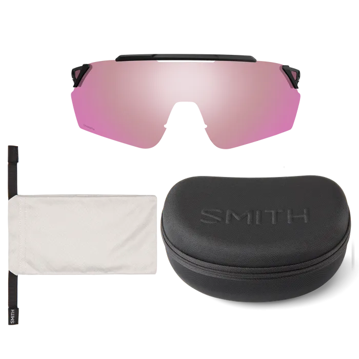 Smith Ruckus Matte White Frame - ChromaPop Red Mirror Lens - Polarized Sunglasses