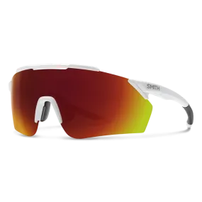 Smith Ruckus Matte White Frame - ChromaPop Red Mirror Lens - Polarized Sunglasses