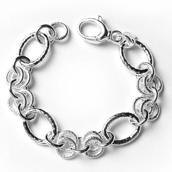 Southern Gates Sterling Silver Multi-Link Bracelet, 7.5" (91070)