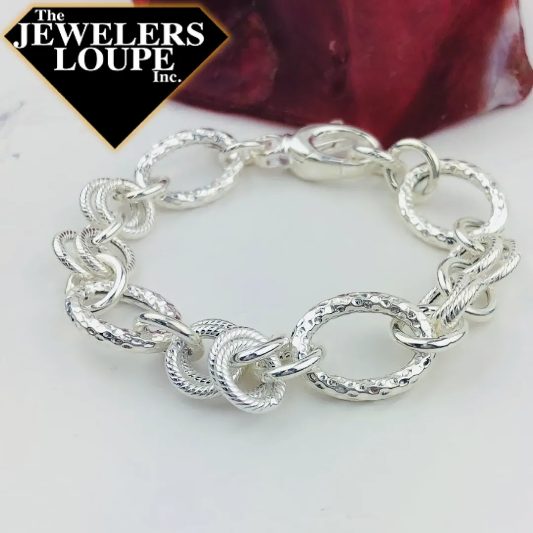 Southern Gates Sterling Silver Multi-Link Bracelet, 7.5" (91070)