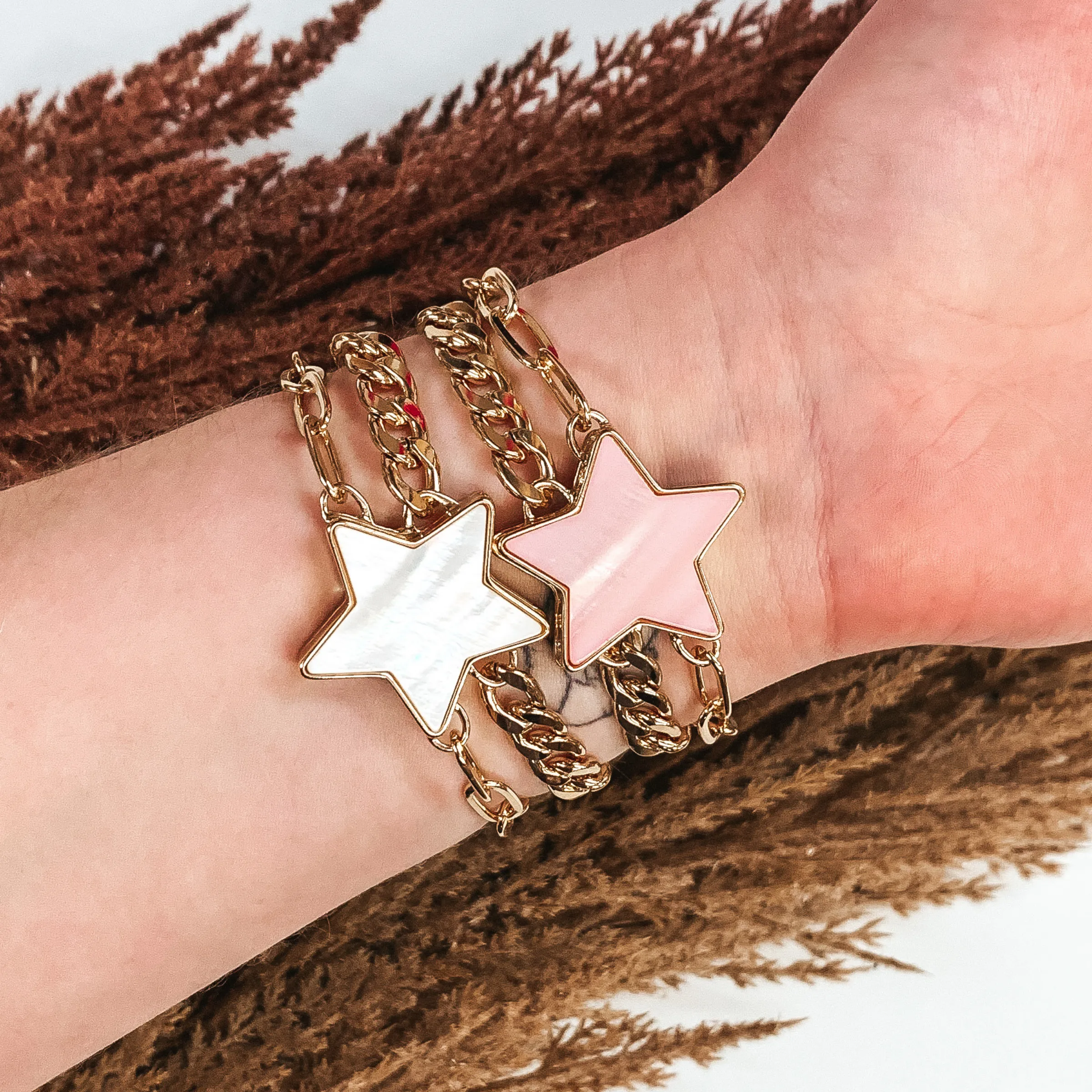 Sparks Flying Gold Bracelet in Ivory