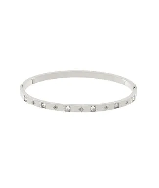 Star & Stone Station Bangle Bracelet