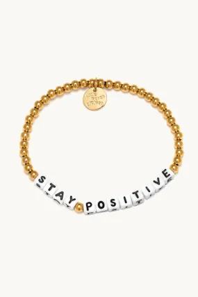 Stay Positive - Waterproof Gold Bracelet