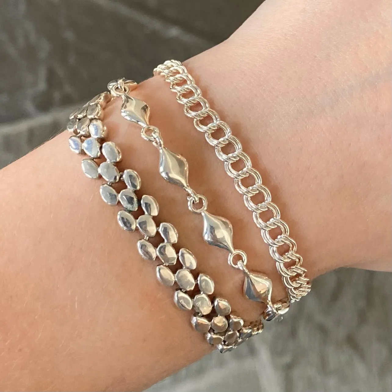 Sterling Silver Curb Chain Bracelet