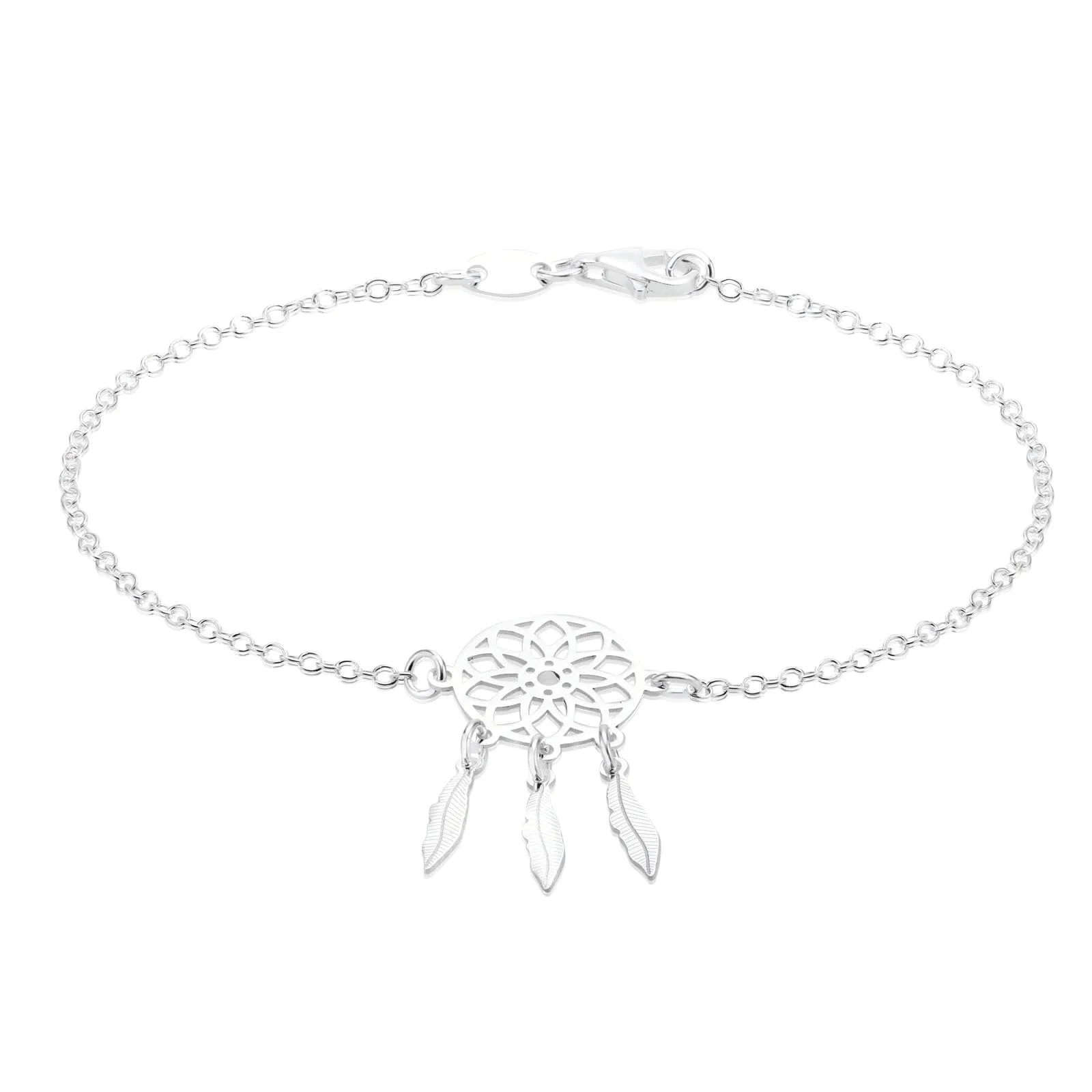 Sterling Silver Dream Catcher Bracelet