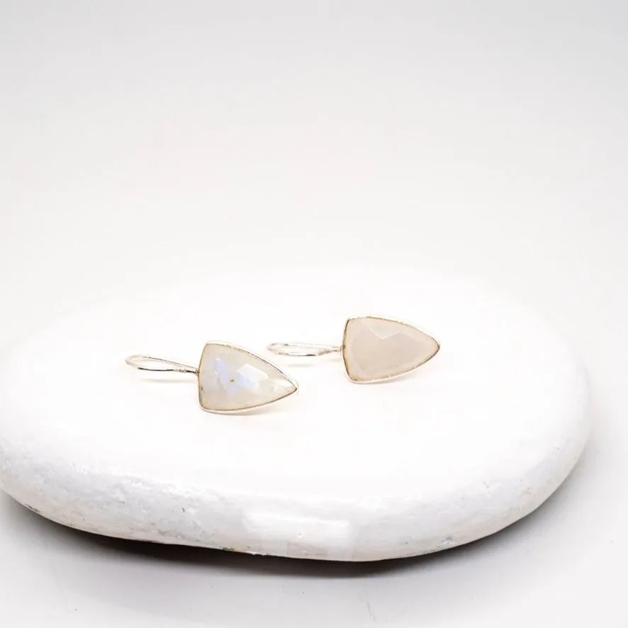 Sterling Silver Moonstone Earrings