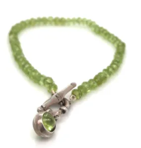 Sterling Silver Peridot Bracelet