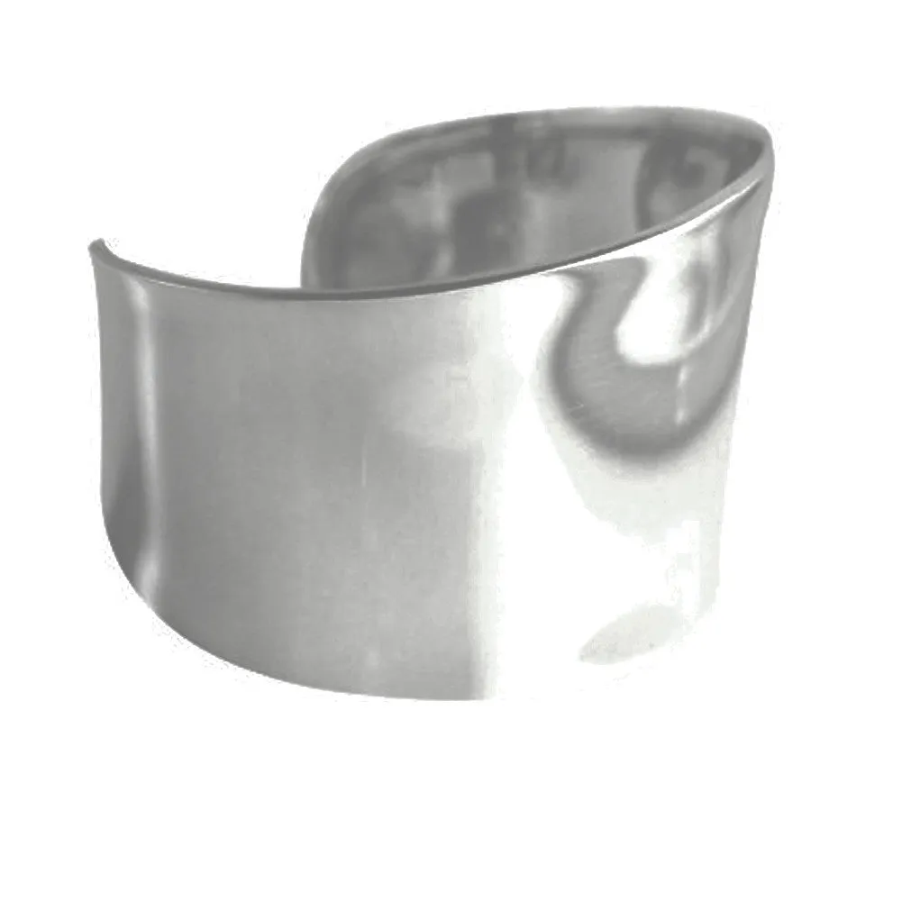 Sterling Silver Wide Cuff Bracelet