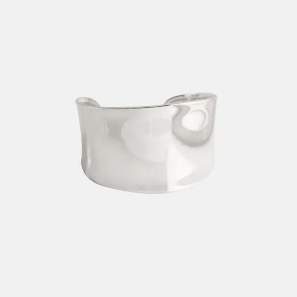 Sterling Silver Wide Cuff Bracelet