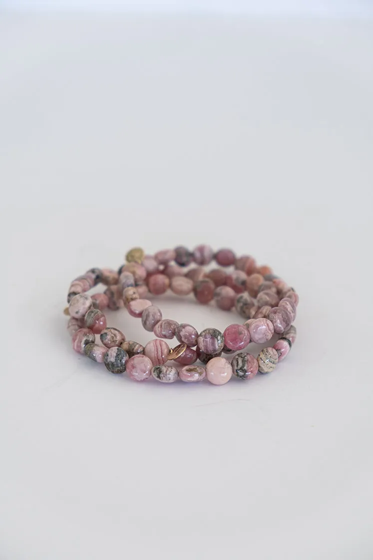 Stretchy Bracelet - Rhodochrosite