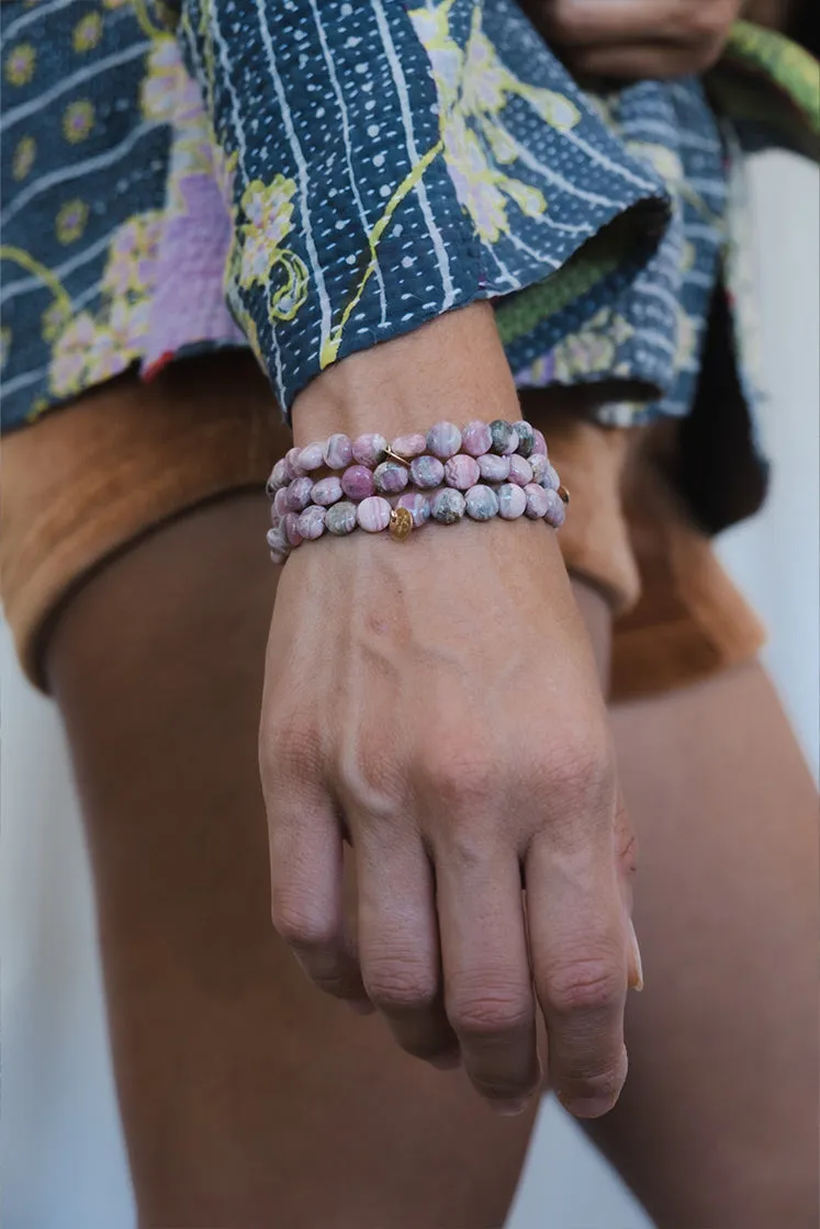 Stretchy Bracelet - Rhodochrosite