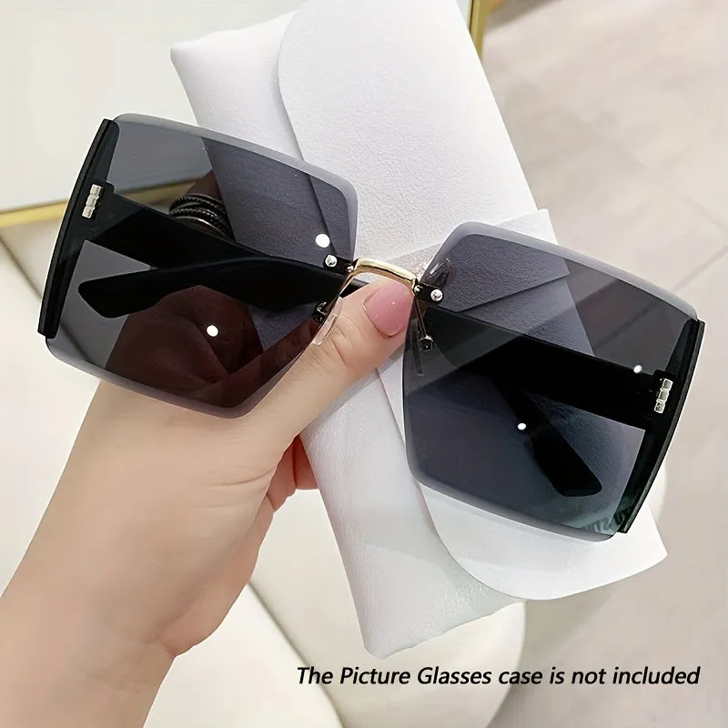 Stylish Ombre Oversized Sunglasses Fashionable Eyewear for Beach