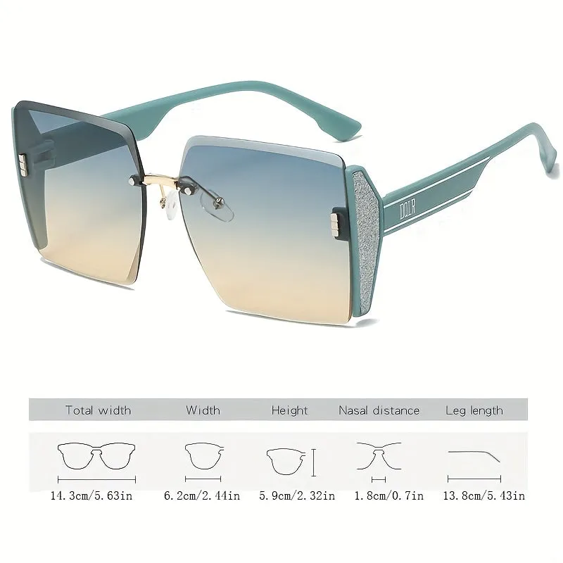 Stylish Ombre Oversized Sunglasses Fashionable Eyewear for Beach