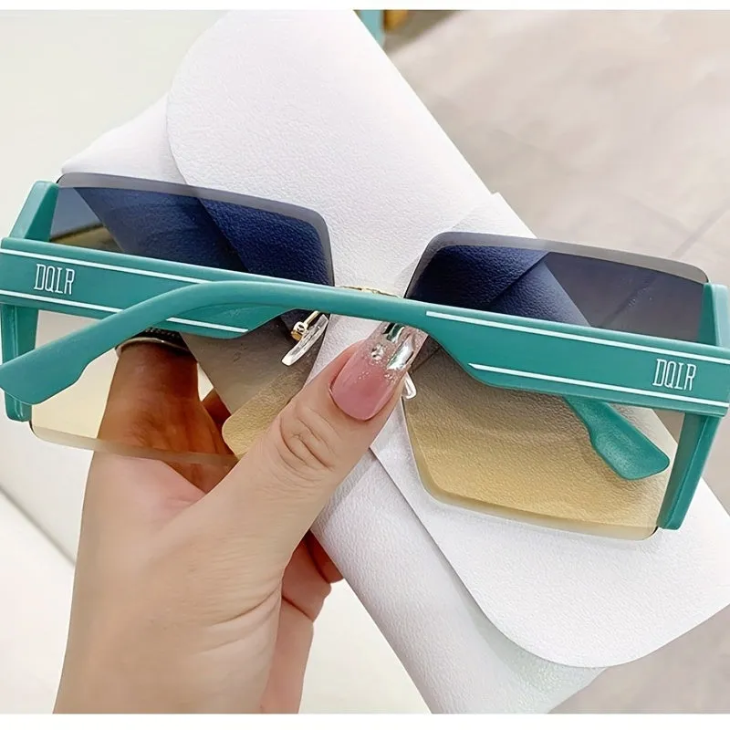 Stylish Ombre Oversized Sunglasses Fashionable Eyewear for Beach