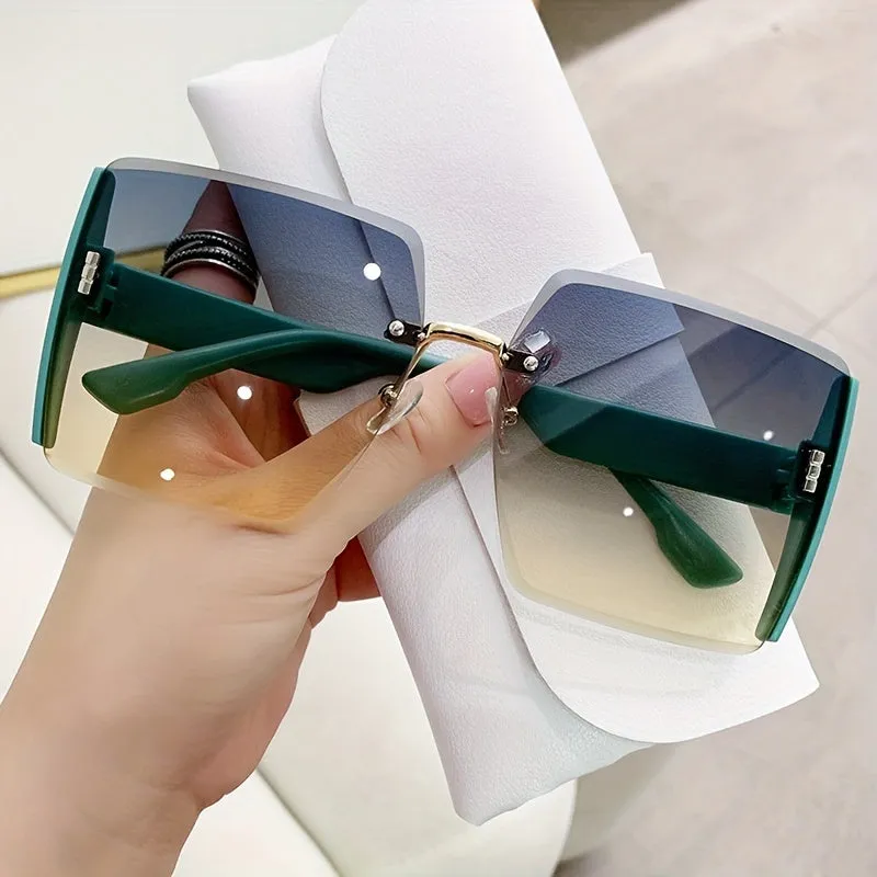 Stylish Ombre Oversized Sunglasses Fashionable Eyewear for Beach