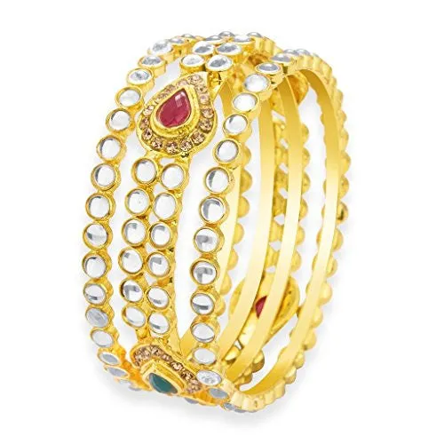 Sukkhi Amazing Gold Plated Kundan Bangle For Women