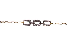 Three-Link Diamond Bracelet