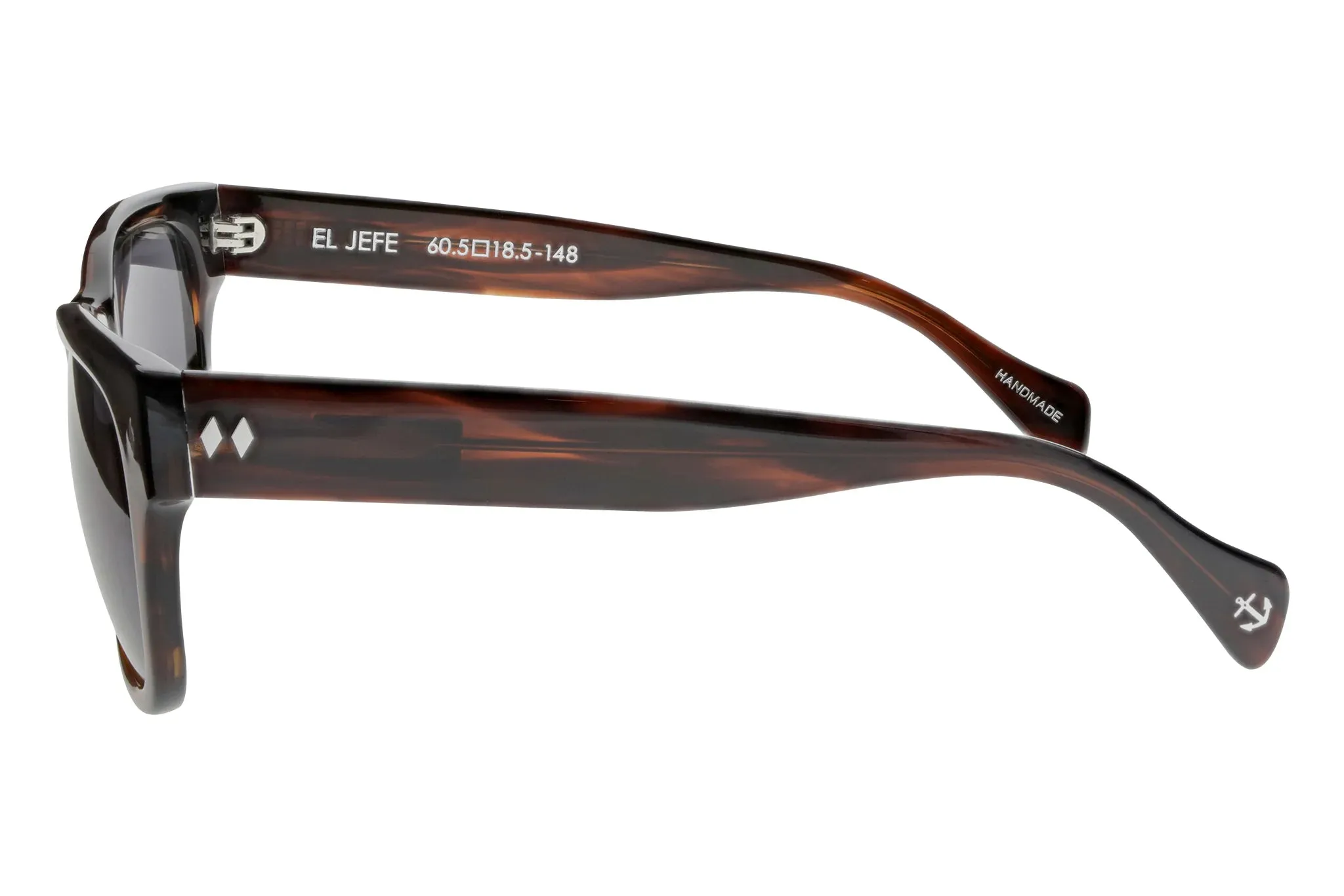 Tres Noir Eyewear Co. El Jefe X-Large Wayfarer Sunglasses