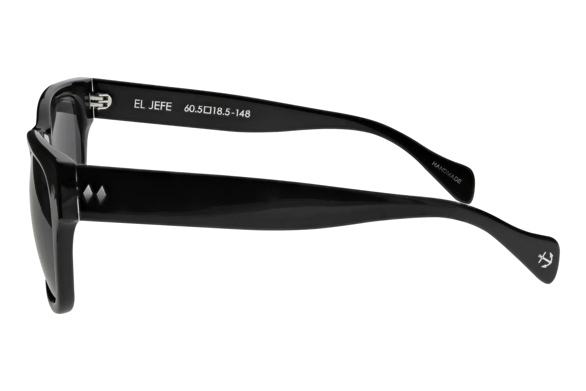 Tres Noir Eyewear Co. El Jefe X-Large Wayfarer Sunglasses