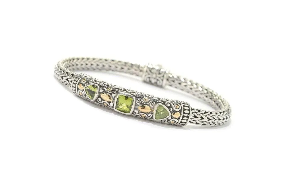 Trifecta Bracelet- Peridot