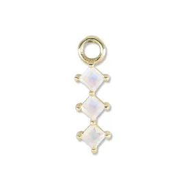 TRIO MOONSTONE EARRING CHARM