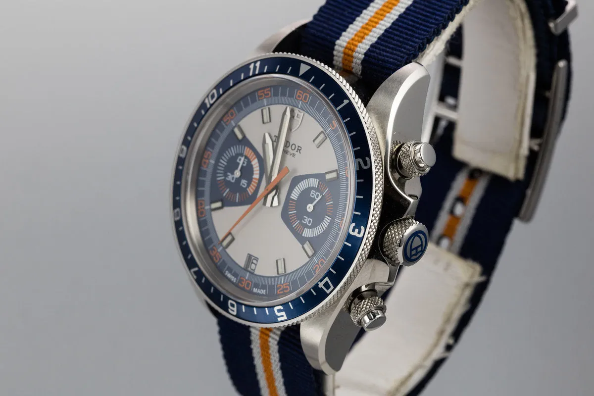 Tudor Heritage Chrono Blue 70330B with Box