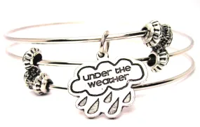 Under The Weather Triple Style Expandable Bangle Bracelet