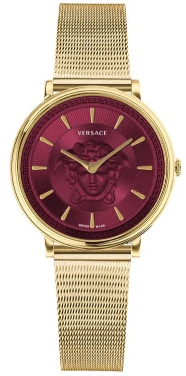 Versace Ladies Watch V-Circle 38mm Red Gold VE8102419