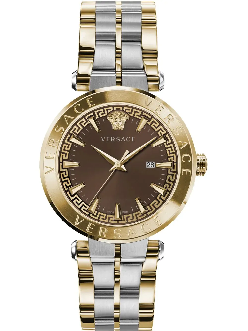 Versace Men's Watch Aion 44mm Brown Gold VE2F00421