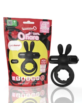 Vibrating Cock Ring The O Hare (Black)