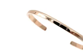 Water Cuff Bracelet in Rose Gold.