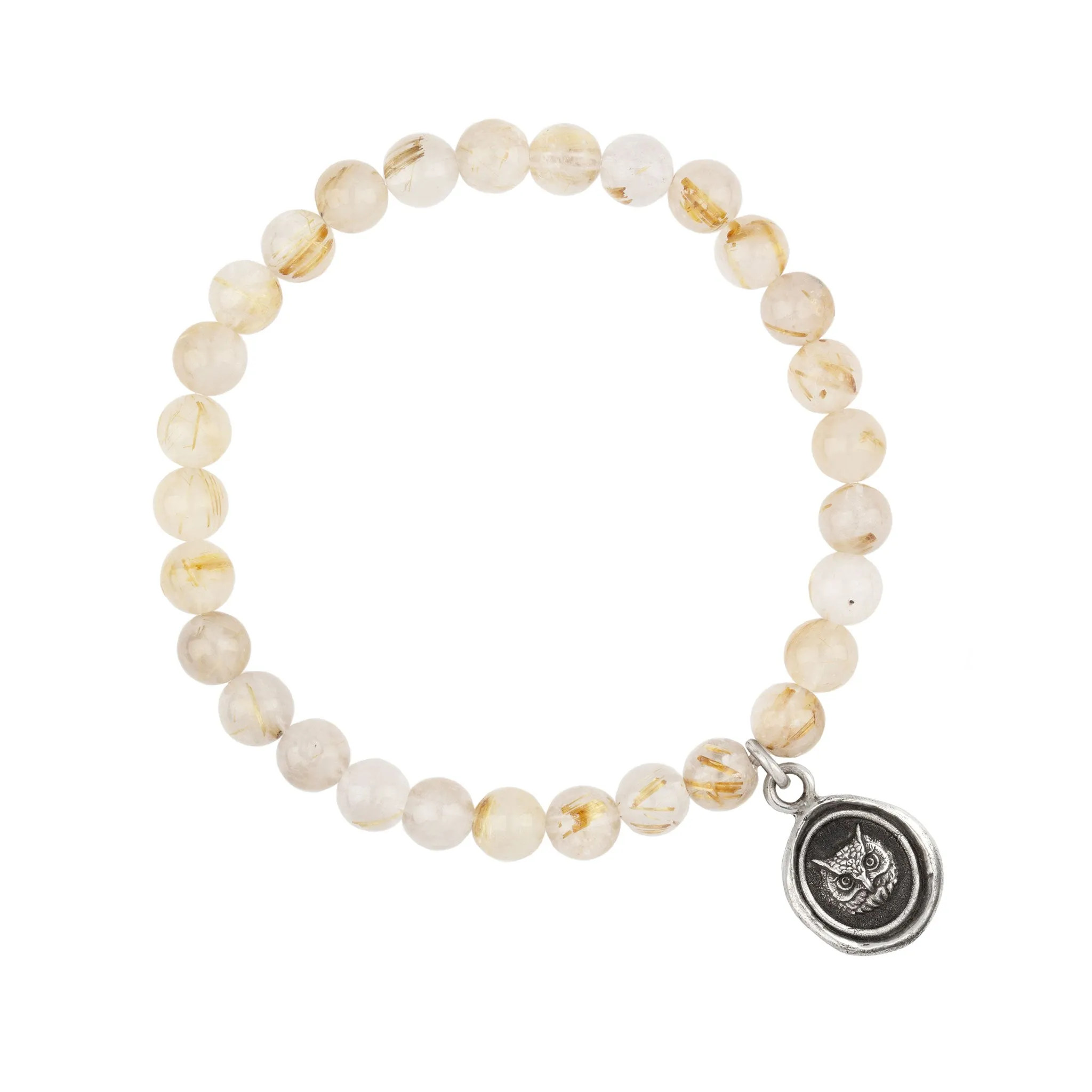 Witty Appreciation Talisman Stretch Stone Bracelet